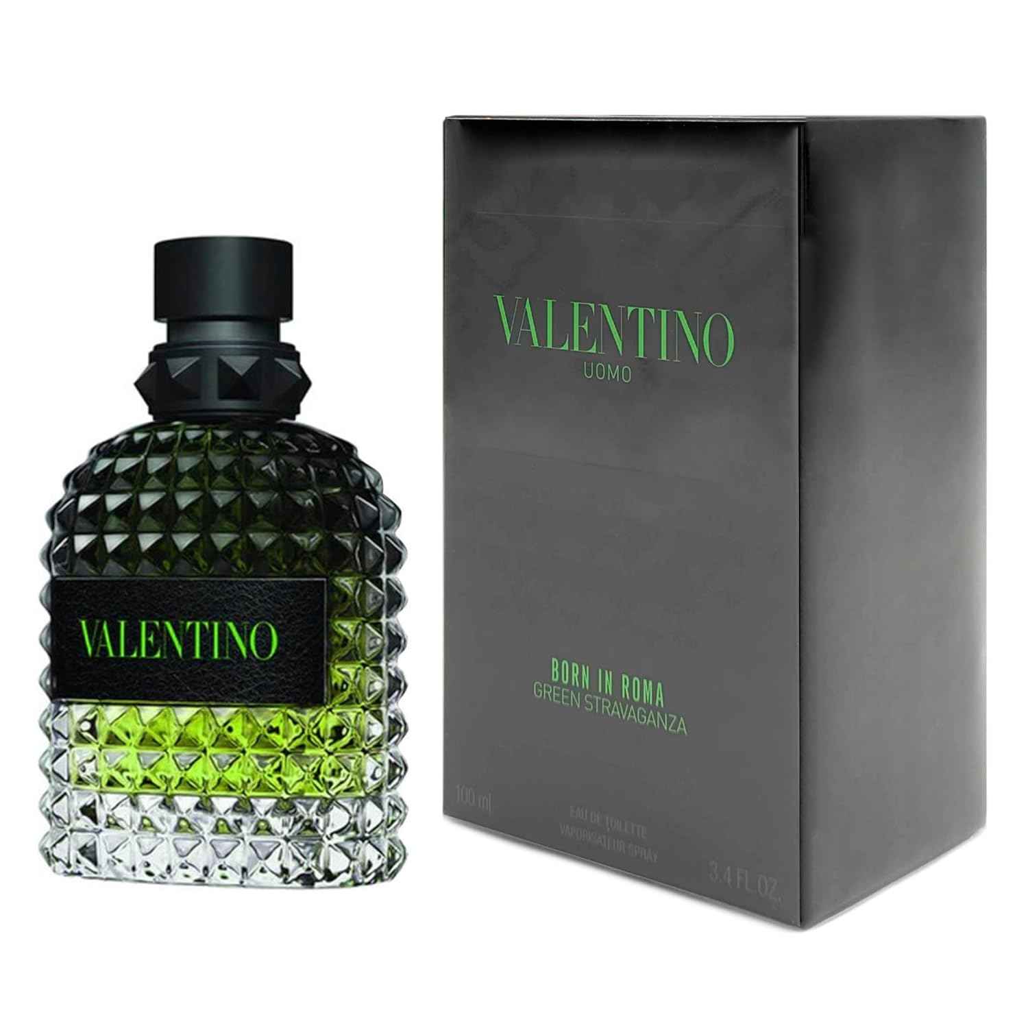 Valentino Uomo Born In Roma Green Stravaganza by Valentino for Men - 3.4 oz EDT Spray - Punch Bazar
